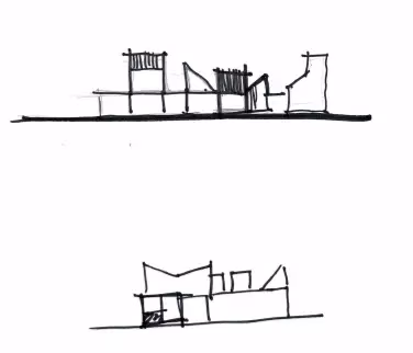 Don Roy Site Architecture architectural section drawing residential design.