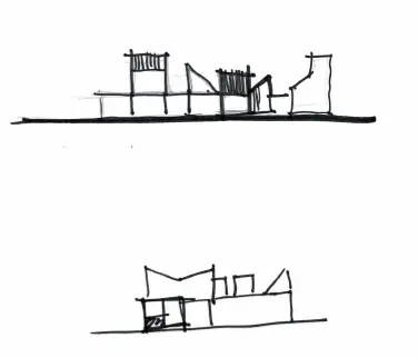 Don Roy Site Architecture architectural section drawing residential design.